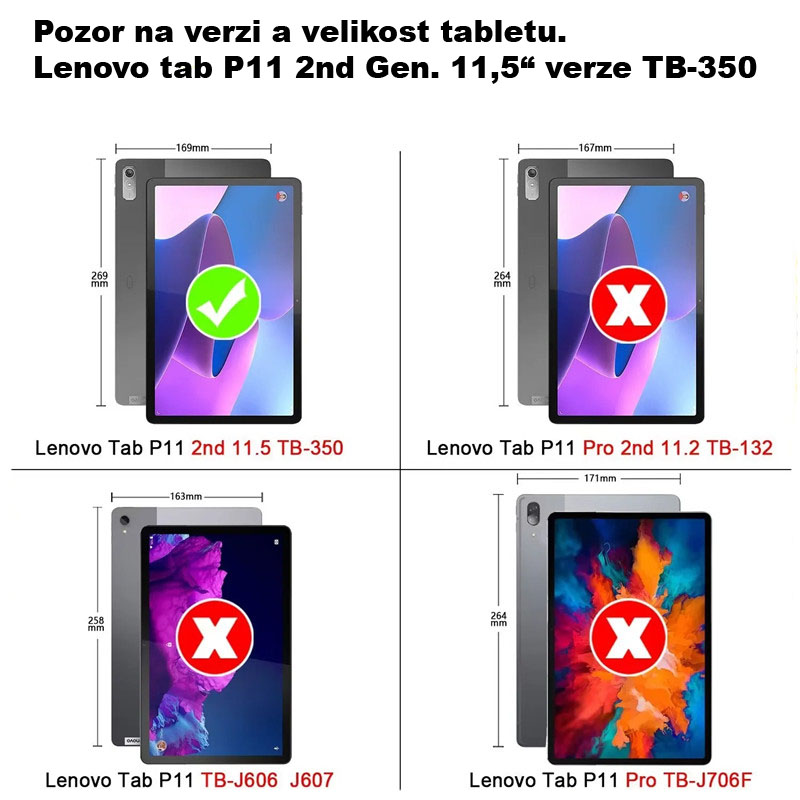 luxusní pouzdro na lenovo tab P11 2 generace -36